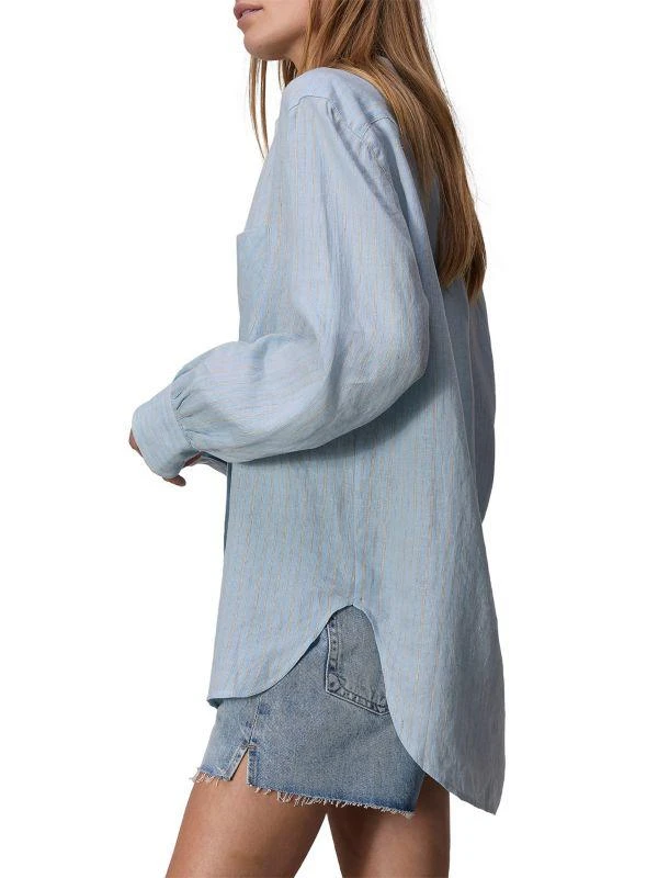 Rag & Bone Maxine Stripe Linen Shirt 3
