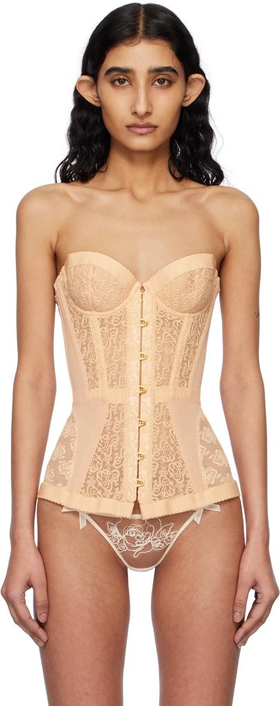L'Agent by Agent Provocateur Beige Mercy Corset 1