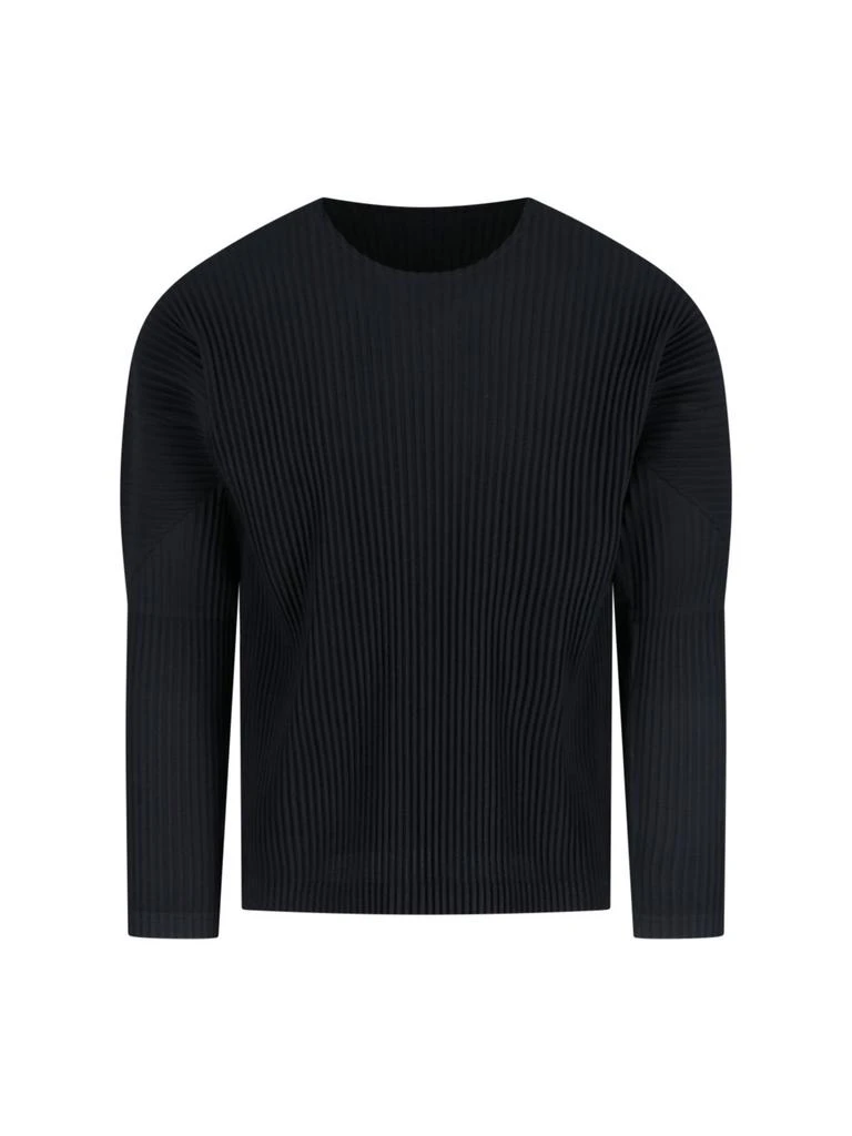 Homme Plissé Issey Miyake Homme Plissé Issey Miyake Crewneck Pleated T-Shirt 1
