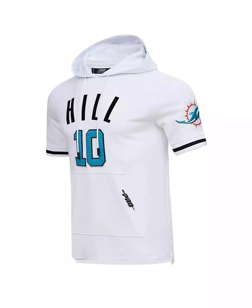 Pro Standard Men's Tyreek Hill White Miami Dolphins Player Name and Number Hoodie T-shirt 3
