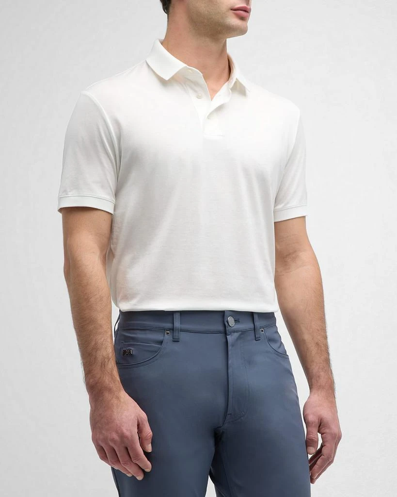 Emporio Armani Men's Solid Jersey-Stretch Polo Shirt 1