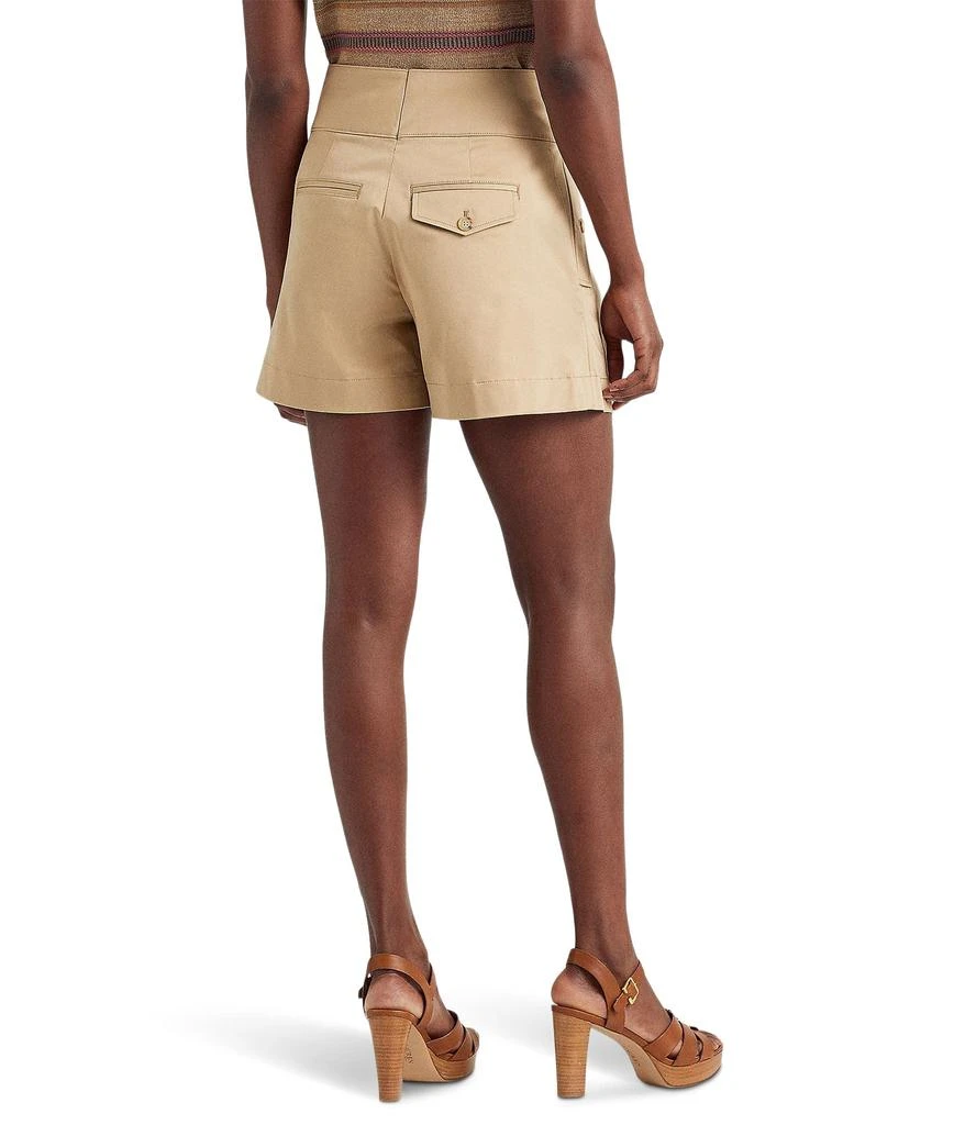 Lauren Ralph Lauren Buckle-Trim Sateen Shorts 2