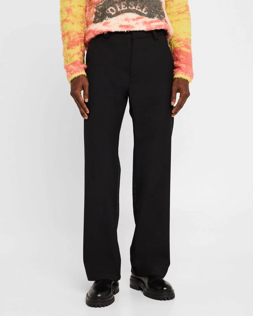 Diesel Men's Hybrid Twill and Denim Pants 4