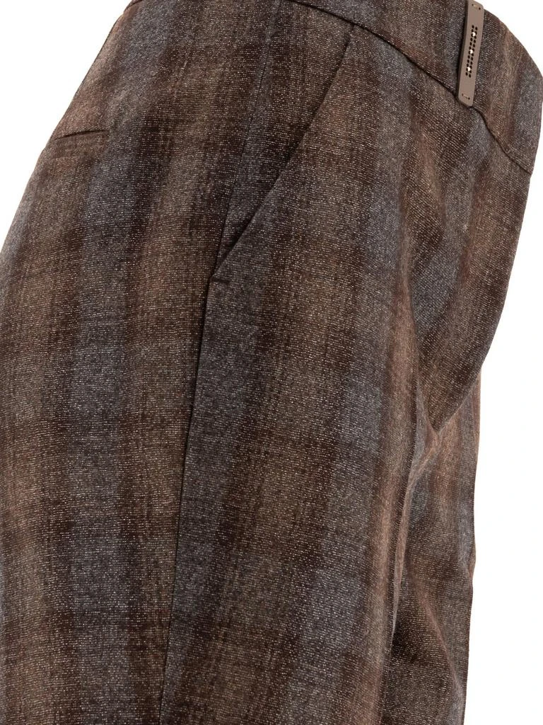 Peserico Peserico Plaid Tapered Pants 4