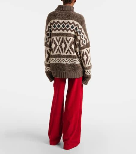 Brunello Cucinelli Wool jacquard turtleneck sweater 3