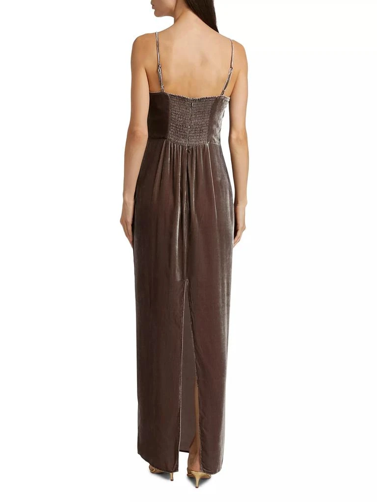 Reformation Frankie Velvet Maxi Slipdress 5