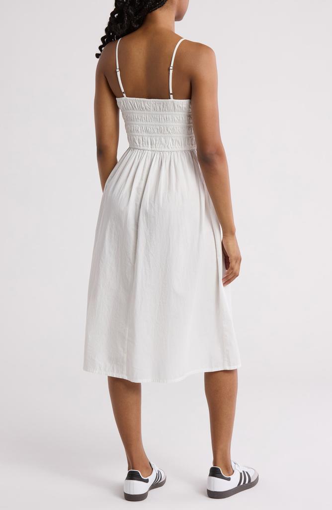 Abound Print Smocked Cami Midi Dress