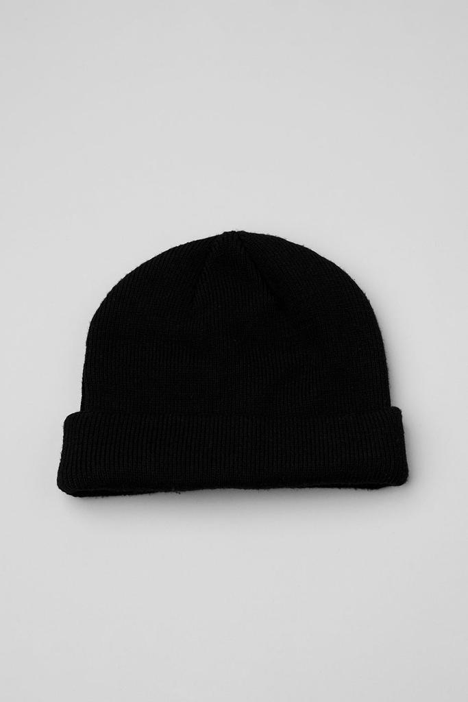 Alo ノータブルビーニー　ブラック Alo Notable Beanie - Black - Hats - Free Shipping - BeyondStyle