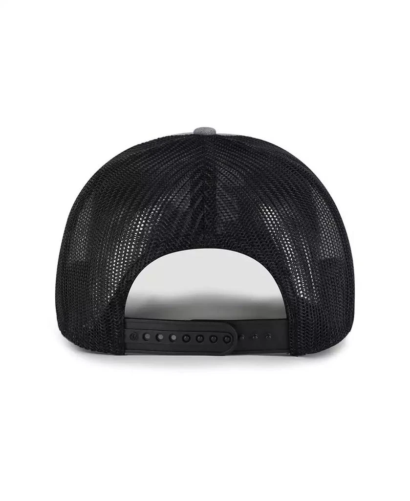 47 Brand Men
s Heather Charcoal Los Angeles Rams Carbon Rope Trucker Adjustable Hat 3