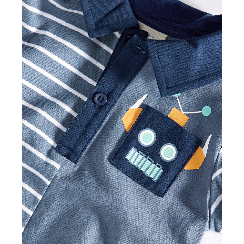 First Impressions Baby Boys Robot Pocket Cotton Sunsuit, Created for Macy's 3