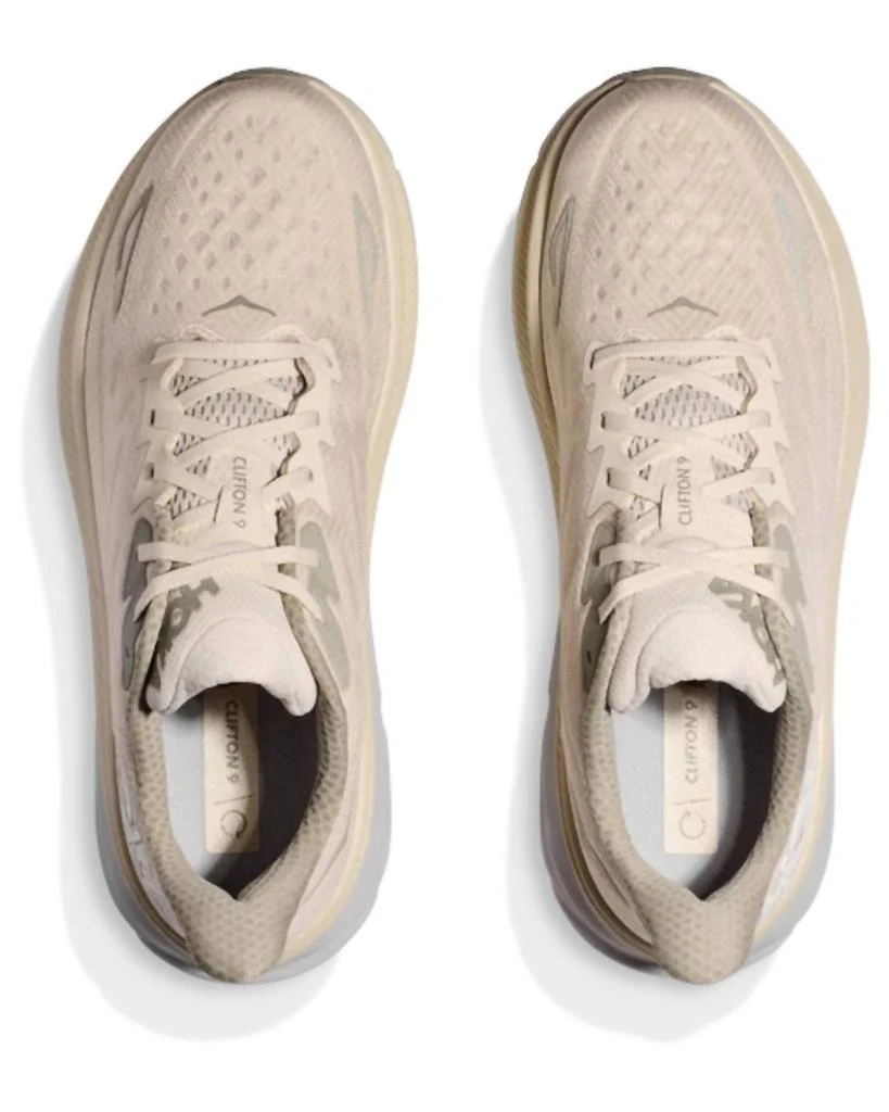 Hoka One One Men's Clifton 9 Shoes In Oat Milk/barley 4