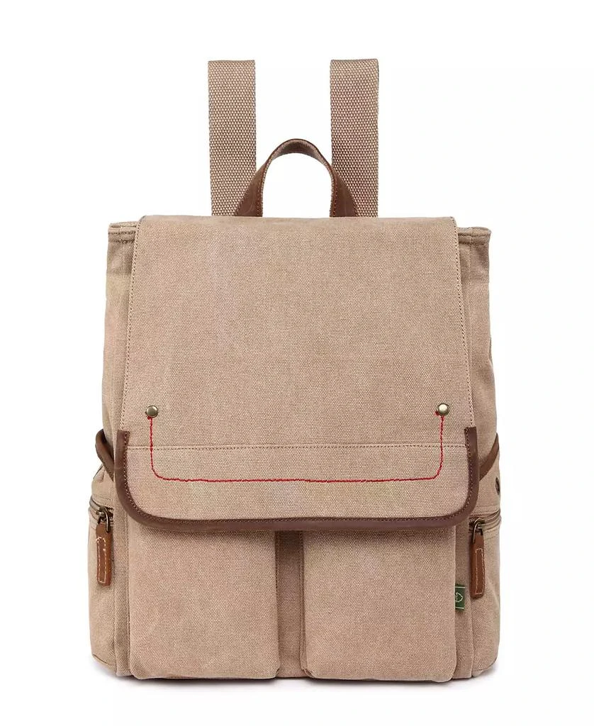 TSD Brand Atona Flap Backpack - Khaki Atona Flap Backpack – The Same Direction main image 4