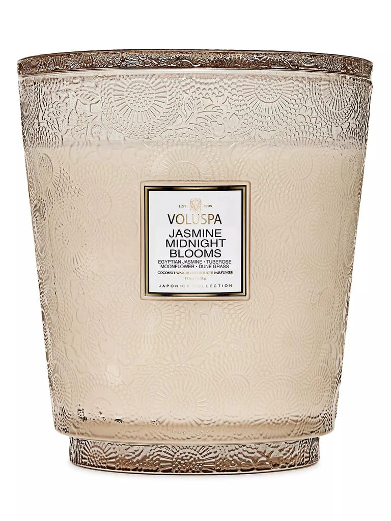 Voluspa Japonica Jasmine Midnight Blooms 5-Wick Hearth Candle 1