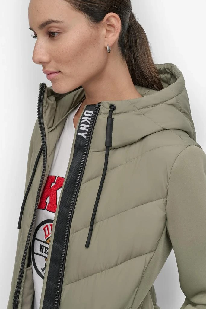 DKNY MIXED MEDIA LIGHT WEIGHT PUFFER 9