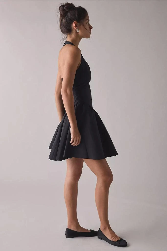 Glamorous Glamorous Black Basque Waist Halter Mini Dress 4