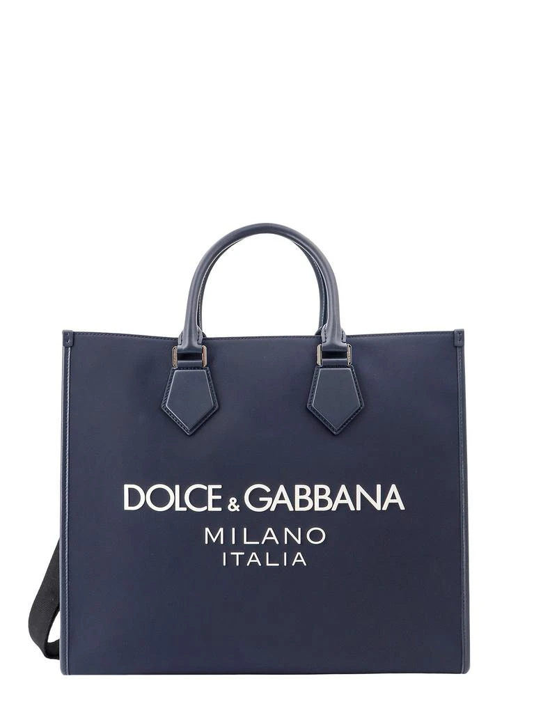 Dolce & Gabbana Dolce & Gabbana Logo Rubberized Large Shopper Bag 1