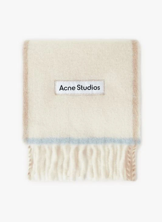 Acne Studios Scarf with a plain and checked appearance 1