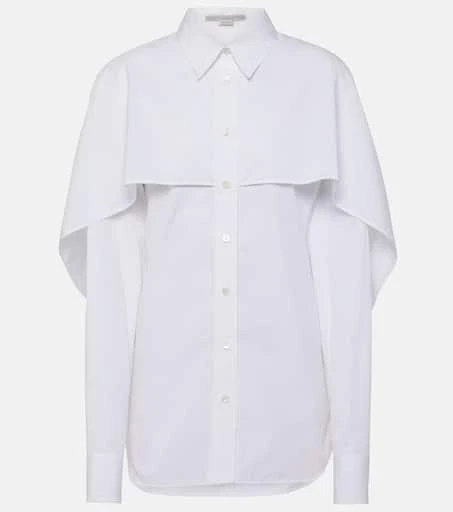 Stella McCartney Caped cotton blouse 1