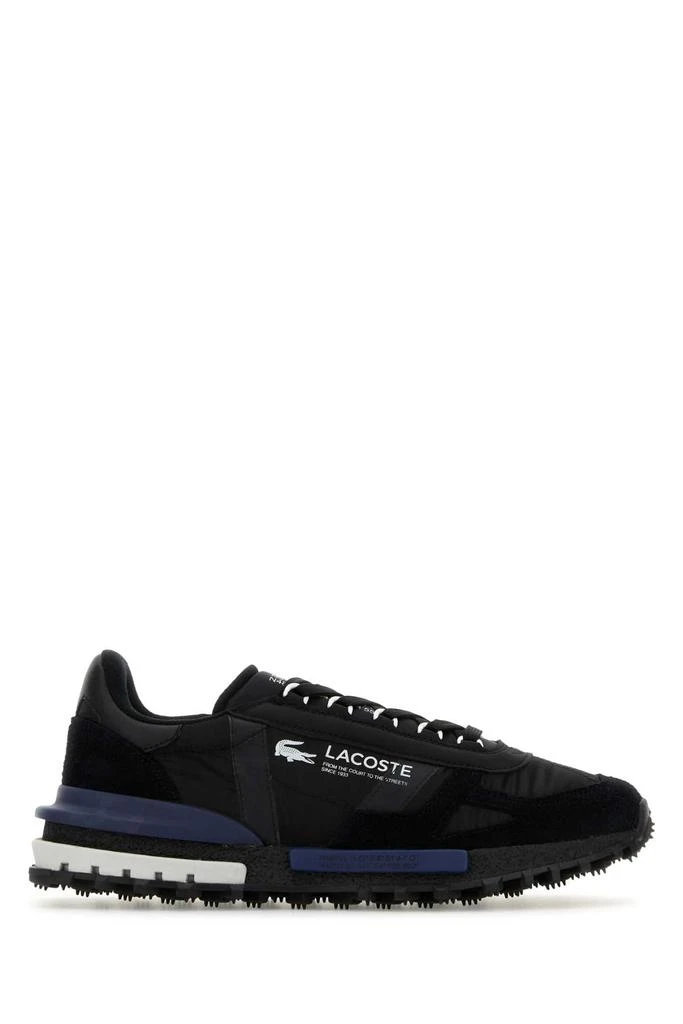 Lacoste Black Fabric And Suede Elite Active Sneakers 1