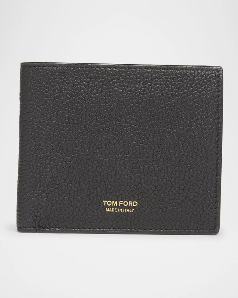 Tom Ford Men's T Line Grained Leather Bifold Wallet 1
