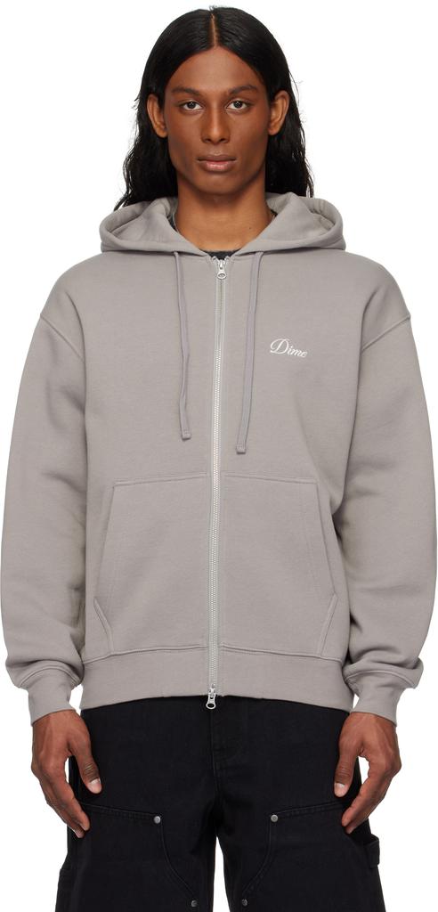 Alo Accolade Full Zip Hoodie - Athletic Heather Grey - Hoodies