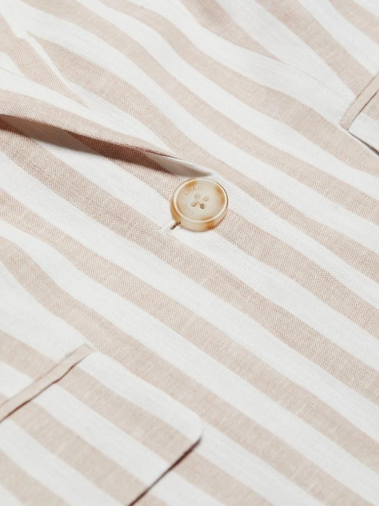 Tahari Helena Striped Linen-Blend Blazer 7