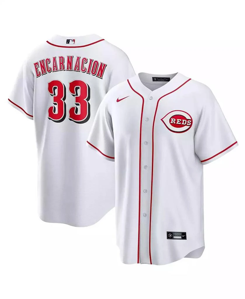 NIKE Men's Christian Encarnacion-Strand White Cincinnati Reds Home Replica Jersey 1