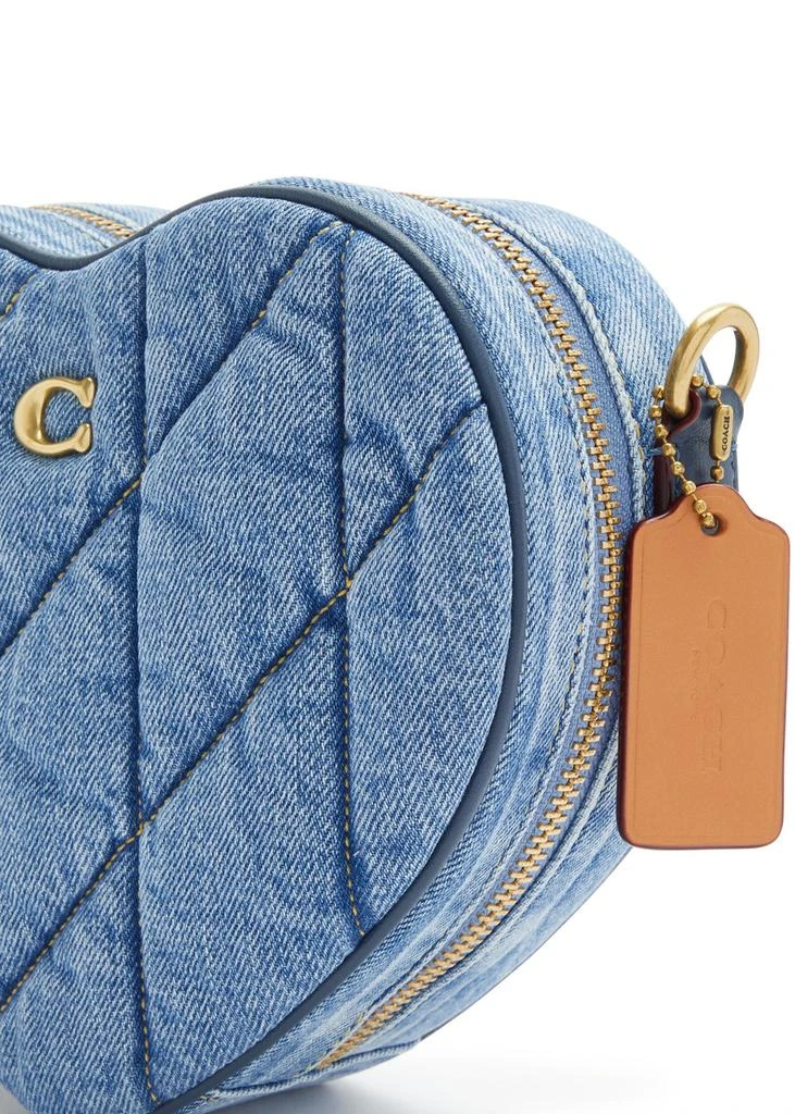 Coach Heart quilted denim cross-body bag  3