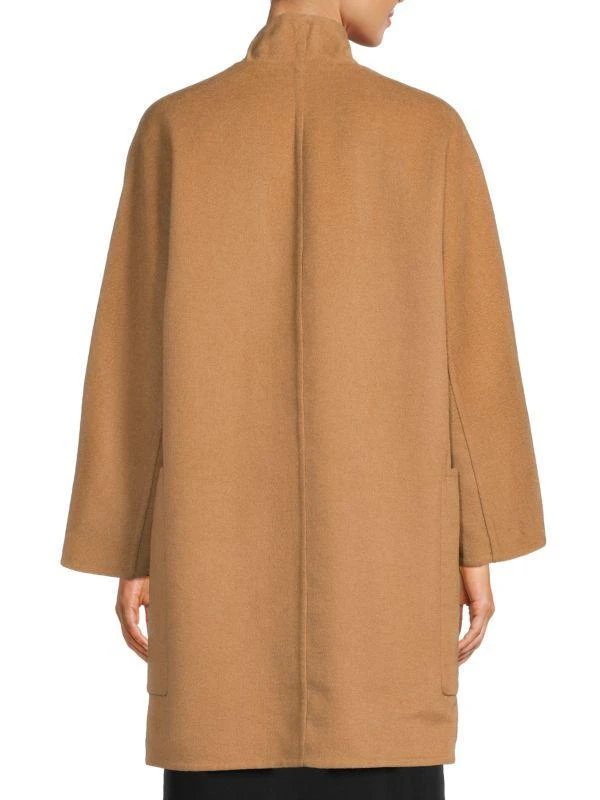 Vince Collarless Reversible Open Front Coat 2