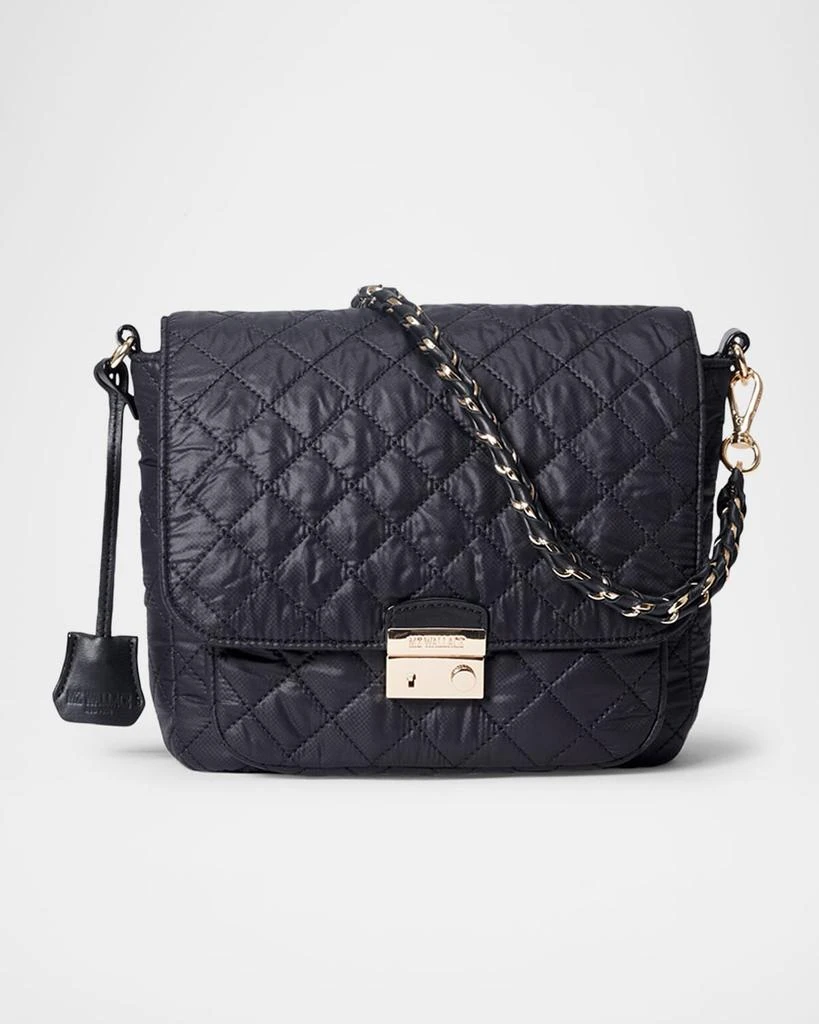 MZ Wallace Crosby Lock Medium Quilted Nylon Crossbody Bag 1