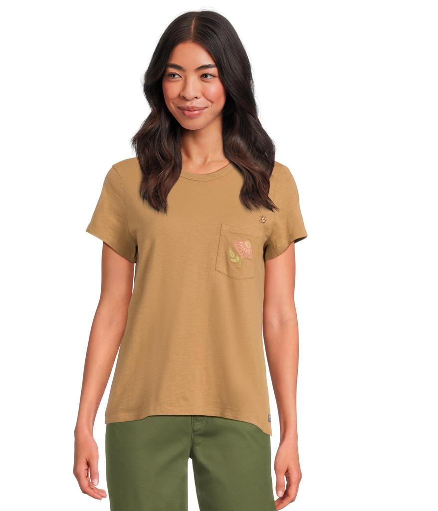 Toad & Co Primo Short Sleeve Crew Embroidered