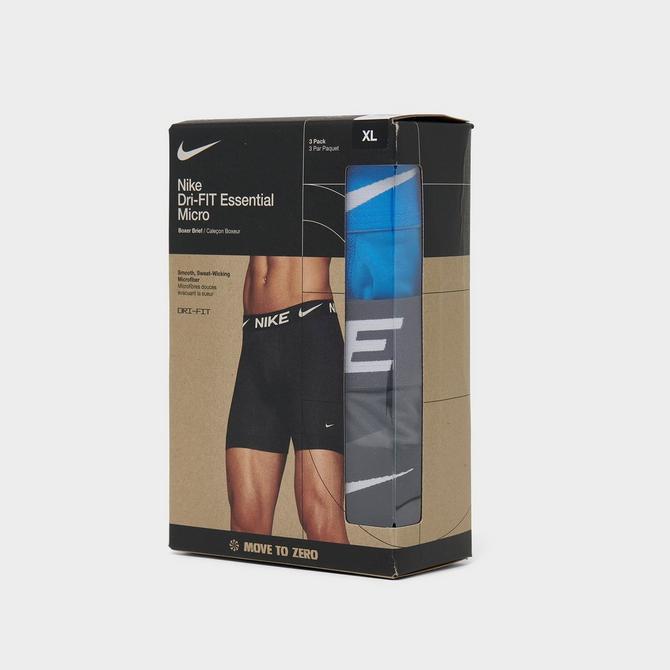 Shop Men's Nike Dri-FIT Essential Micro Boxer Briefs (3-Pack) on