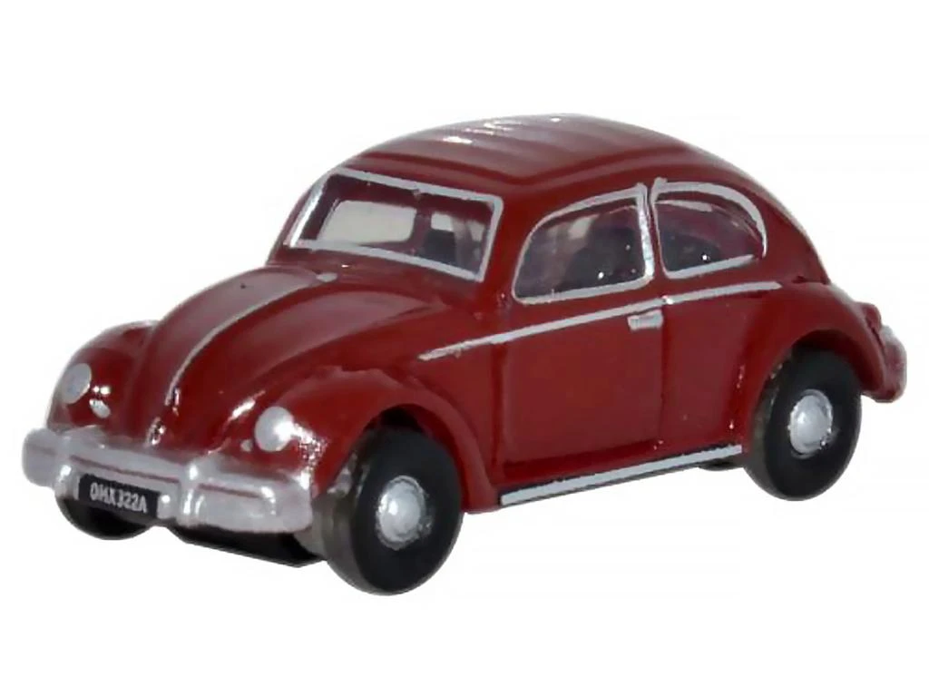 Oxford Diecast Volkswagen Beetle Ruby Red 1/148 (N) Scale Diecast Model Car by 2