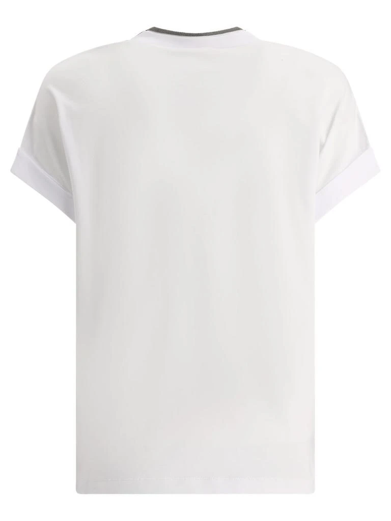 Brunello Cucinelli Brunello Cucinelli Embellished V-Neck T-Shirt 2