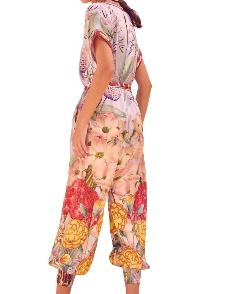 Carolina K Maena Jumpsuit In Floral Lilac