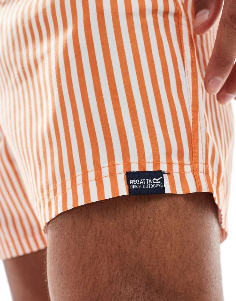 Regatta Regatta Loras swim short in celosia orange stripe 4