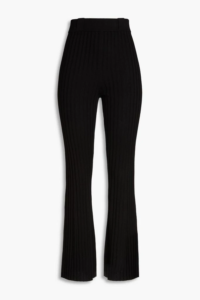 ba&sh Gimmo ribbed-knit straight-leg pants 1