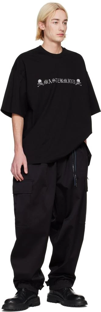 mastermind JAPAN Black Wide Fit Cargo Pants 4