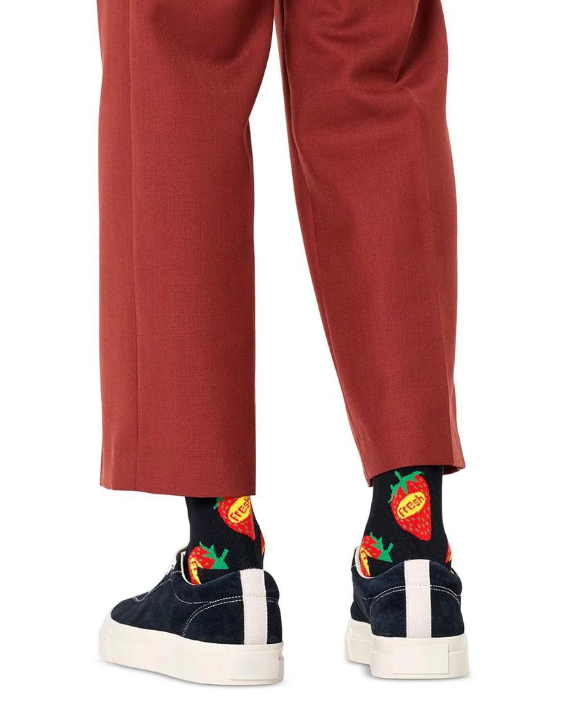 Happy Socks Strawberry Fresh Crew Socks 2