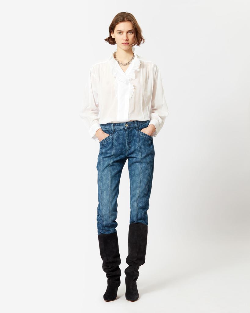 Isabel Marant Étoile MARANT ÉTOILE, PAMIAS COTTON VOILE TOP - Women - White - 38