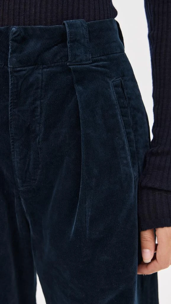 Citizens of Humanity Cara Cropped Pleated Corduroy Trousers 5