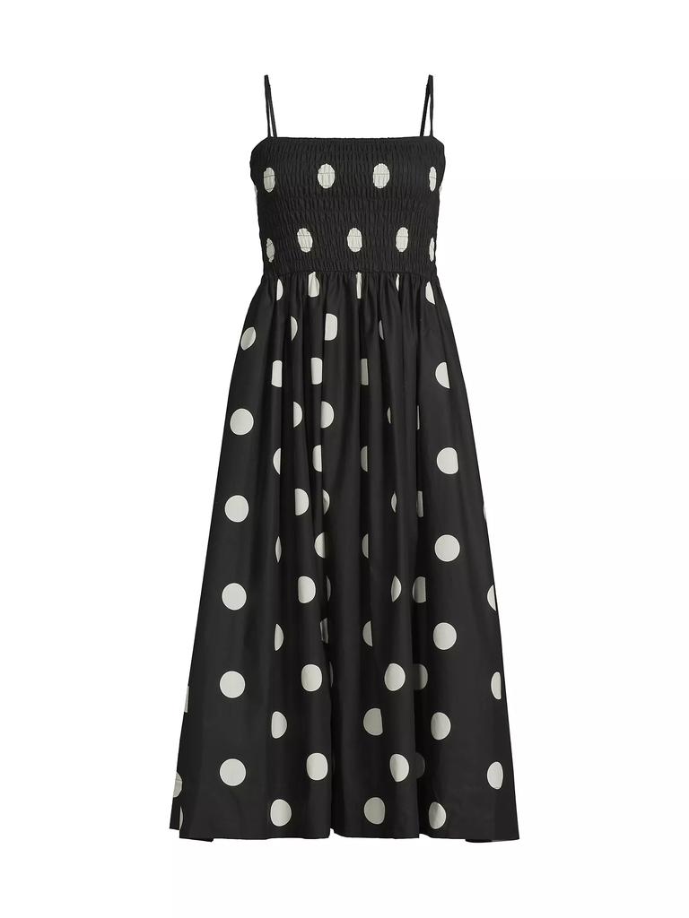 Ciao Lucia Mael Polka Dot A-Line Midi-Dress