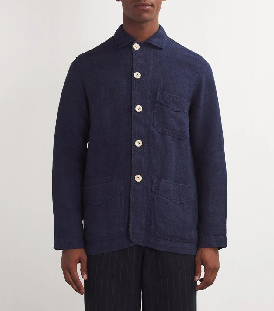 Drake's Linen Chore Jacket 3