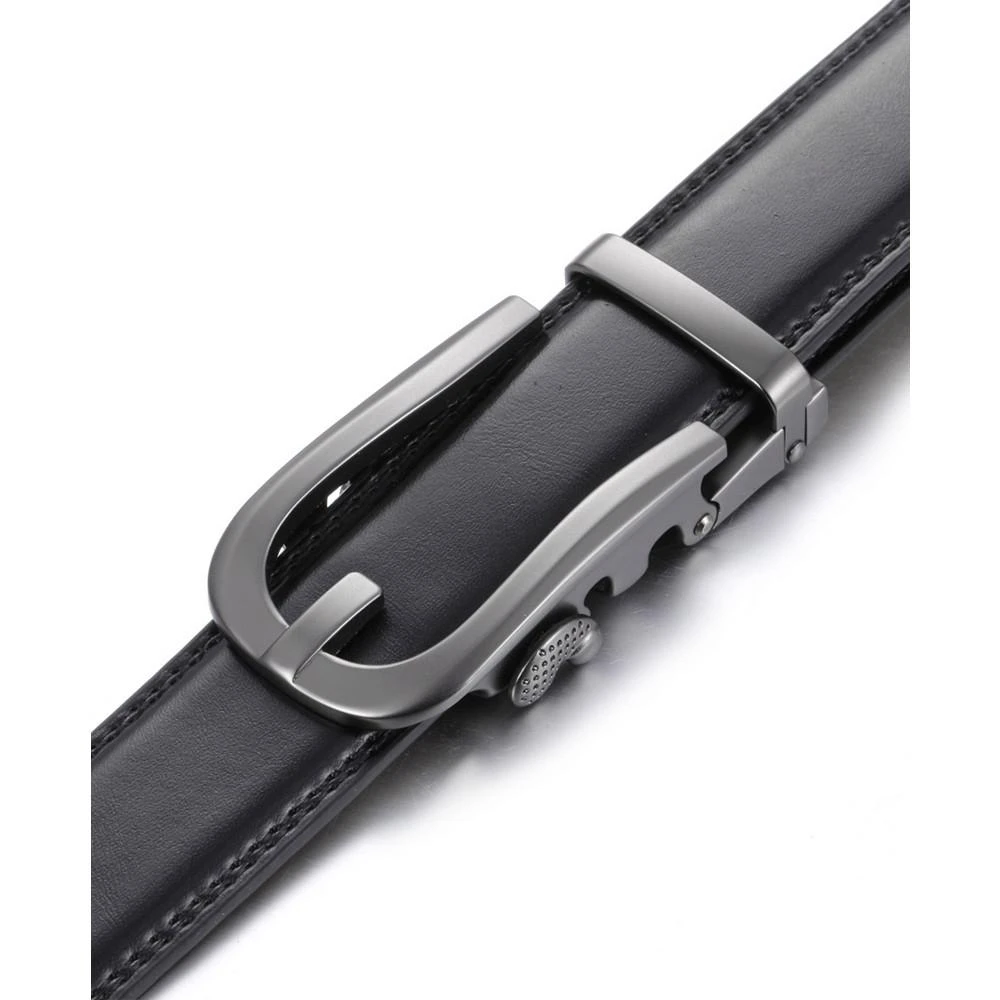 Mio Marino Men's Dapper Leather Ratchet Belts 5