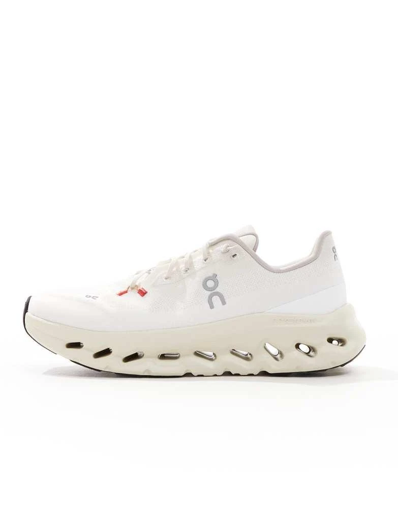 On ON Cloudtilt all day trainers in beige and cream 2