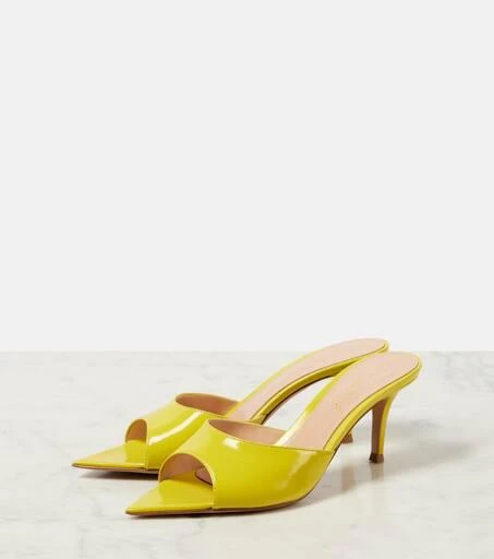 Gianvito Rossi Pat 70 leather mules 4