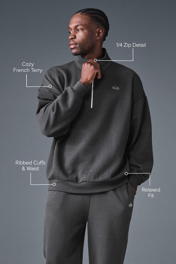 Alo Accolade 1/4 Zip Pullover - Anthracite