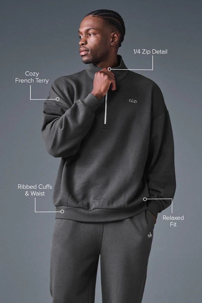 Alo Accolade 1/4 Zip Pullover - Anthracite 2