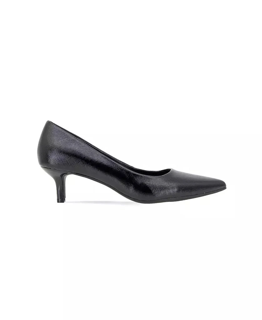 BCBG Women's Dovi Kitten Heel Pointed Toe Dress Pumps 2