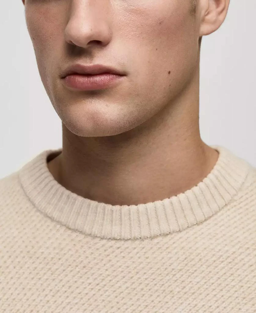 Mango Men's EU Regular-Fit Knitted Sweater 4